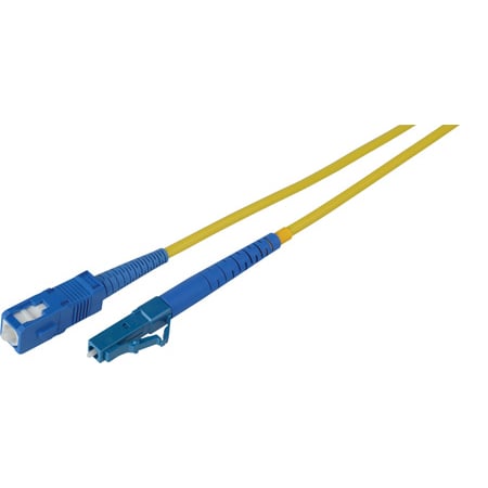 Camplex SMS9-LC-SC-001 9/125 Fiber Optic Patch Cable Single Mode Simplex LC to SC - Yellow - 1 Meter