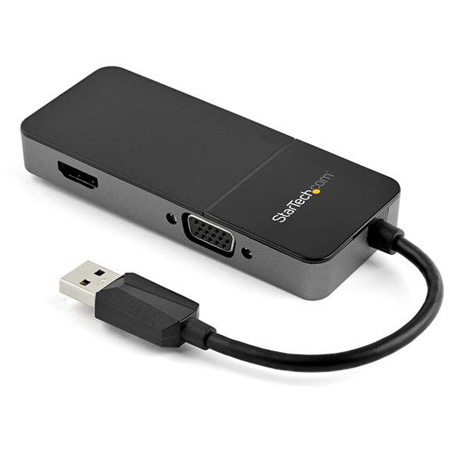 StarTech USB32HDVGA USB 3.0 to HDMI VGA Adapter 4K 1080p USB Type A Dual Monitor Multi Port External Video Card