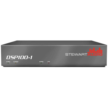 Stewart DSP100-1-CV-D Mono DSP-Enabled Amplifier  1 x 100W @ 70V/100V Dante Network Enabled