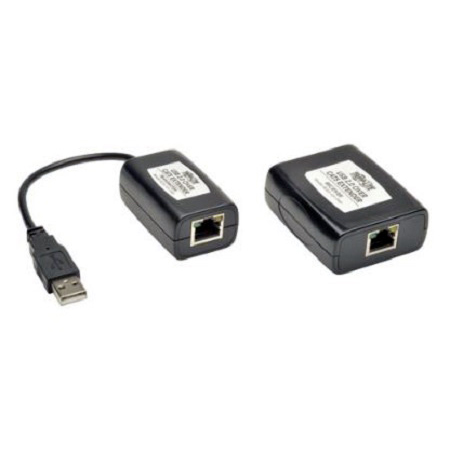 Tripp Lite B203-101-PNP 1-Port Plug-and-Play USB 2.0 over Cat5/Cat6 Extender Kit - Transmitter & Receiver/ Hi-Speed USB
