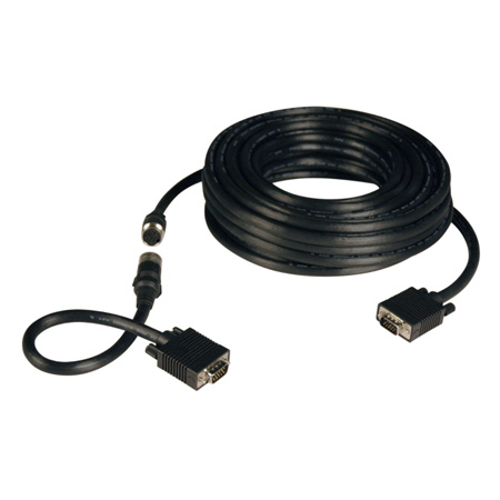 Tripp Lite P503-050 VGA Coax Easy Pull Monitor Cable High Resolution Cable with RGB Coax (HD15 M/M) 50 Feet