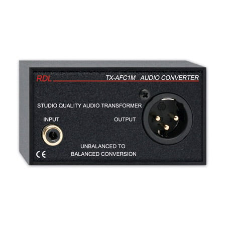 RDL TX-AFC1M Unbalanced to Balanced Audio Transformer - RCA / XLR