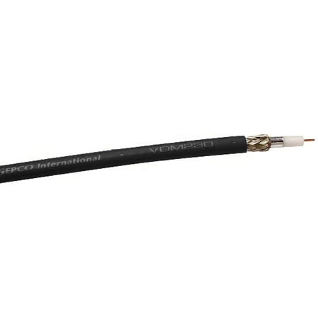 Gepco VDM230 Miniature RG59 75 Ohm High Definition Coax Cable Per Foot - Black