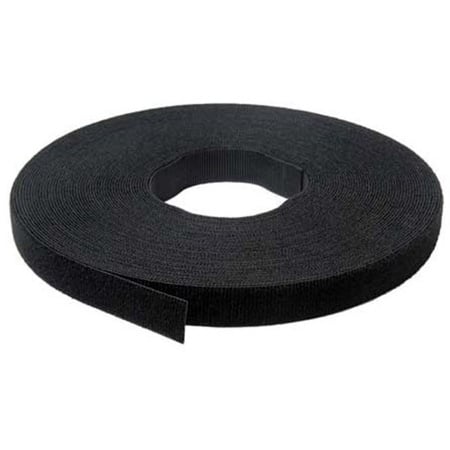 VEB-2 DIY Material Thin Velcro Tape Set 2cm x 50 meter BLACK