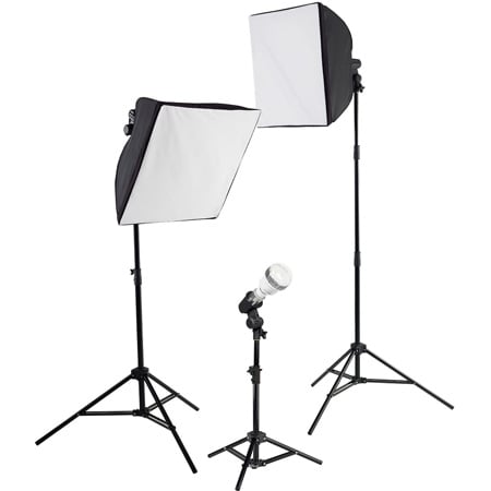 Westcott 403L-C uLite LED 3-Light Collapsible Softbox Kit with 2.4 GHz Remote - 45W