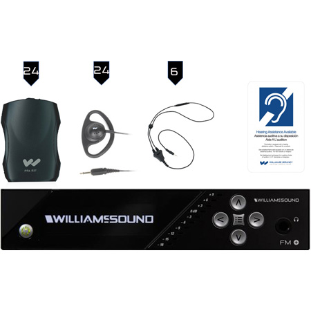 Listen Technologies LWS-10-A1 Listen EVERYWHERE 2 Channel Wi-Fi Assistive  Listening System with Two Receivers