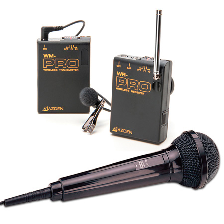 Azden WMS-PRO Camera Mount Wireless Microphone Combo System