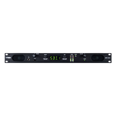 Wohler AMP1-2SDAplus 2 Channel 3G/HD/SD-SDI AES Analog Audio Monitor 1RU with Additional 8 Pairs of Both Analog and AES