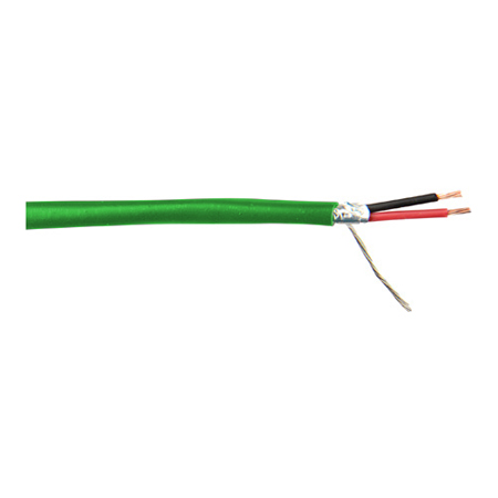 West Penn Wire 291 2 Conductor Shielded Mic/Low Voltage Communication and Control Cable 1000 Feet Green 291 GREEN