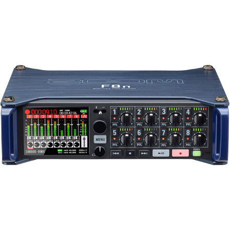ZOOM F8N 8 Input/10 Track Recorder with Zoom AutoMix™ 8 High-Quality Mic Preamps