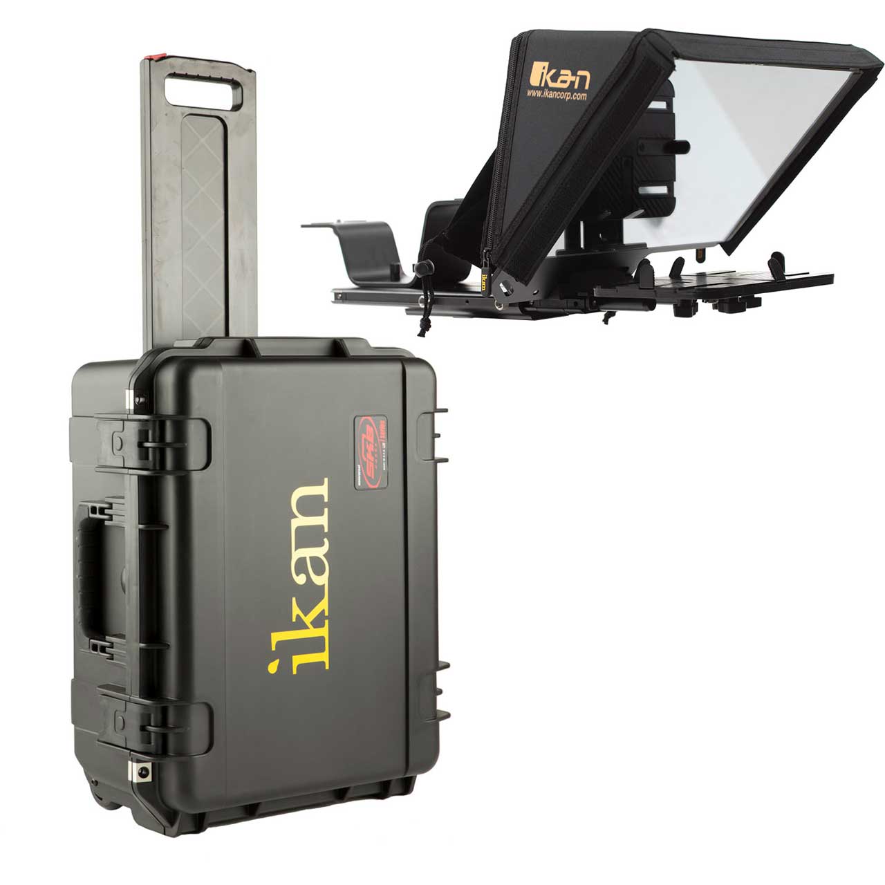 ikan PT-ELITE-PRO2-TK Teleprompter Travel Kit with Rolling Hard Case PT-ELITE-PRO2-TK