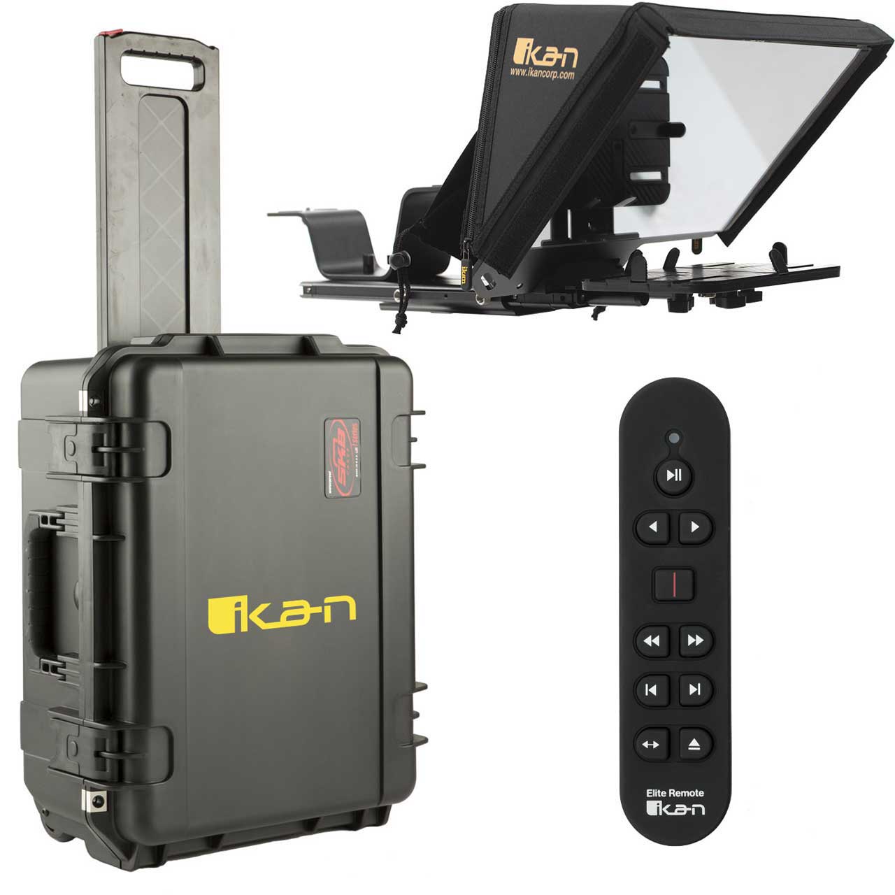 ikan PT-ELITE-PRO2-TKRC Universal iPad/iPad Pro/Tablet Teleprompter with Elite Remote and Travel Case (Version 2) IKAN-PTELTPRO2RC