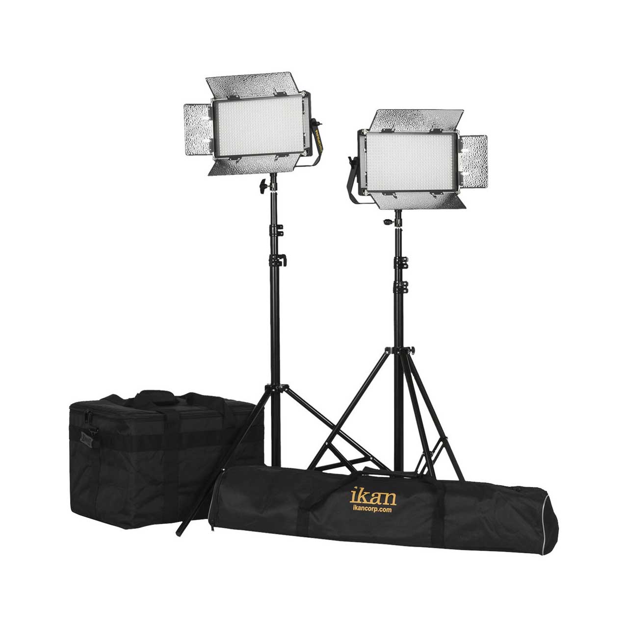 ikan RB5-2PT-KIT Kit with 2x Rayden Bi-Color Half x 1 LED Lights IKAN-RB5-2PT-KIT