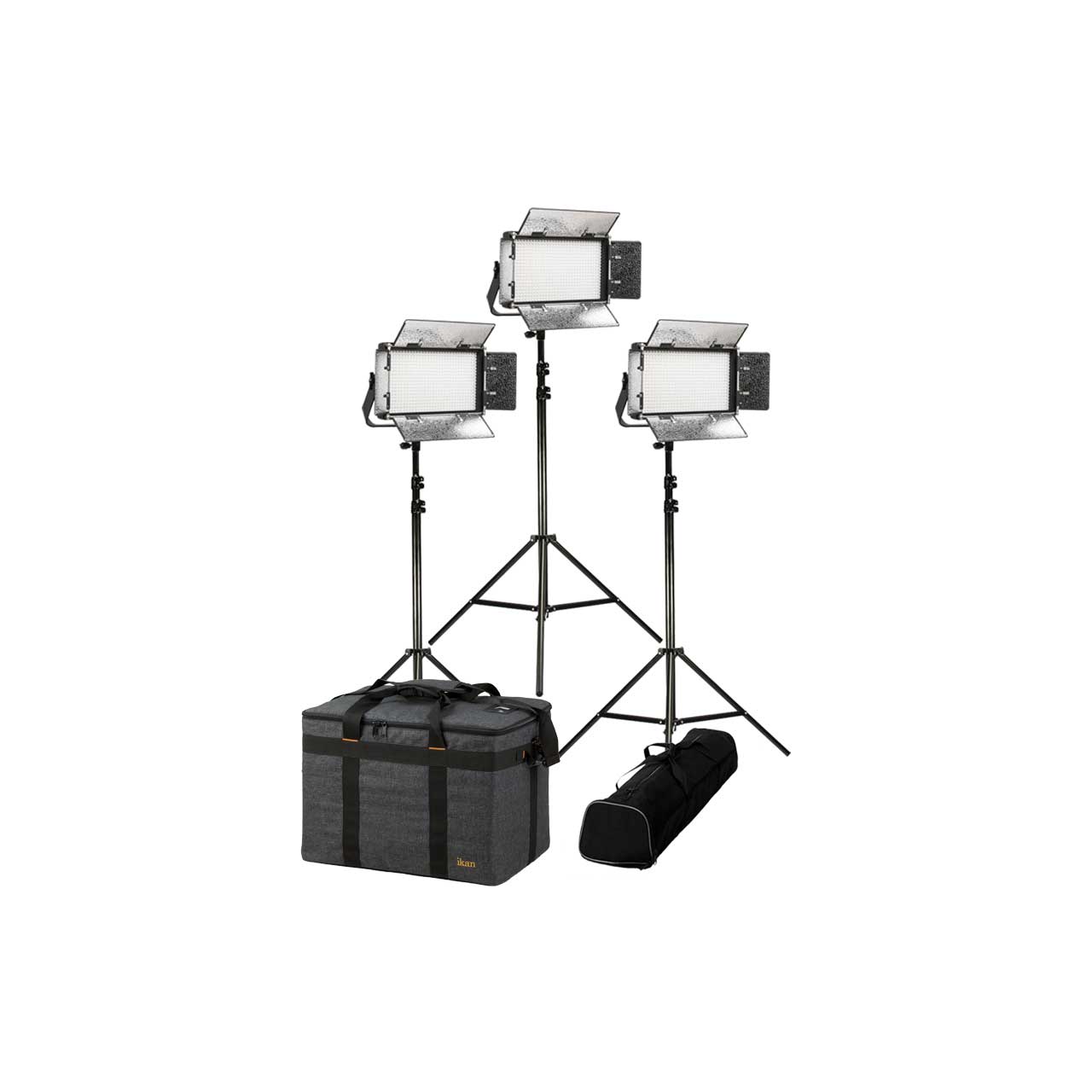ikan RB5-3PT-KIT Light Kit with 3x Rayden Bi-Color Half x 1 LED Lights IKAN-RB5-3PT-KIT
