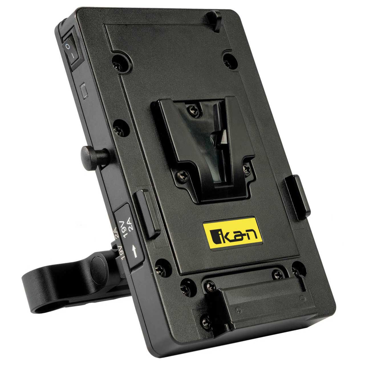 ikan STR-PWR-PLATE-BMPCC6K Stratus V-Mount Battery Plate with 15mm Rod Mount for BMPCC6K Camera IKAN-STRPWRPLATE