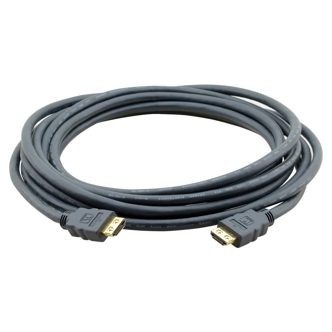 Kramer C-HM/HM/ETH-6 High-Speed HDMI (M) to HDMI (M) Cable with Ethernet - 6 Foot KR-CHMHMETH-6