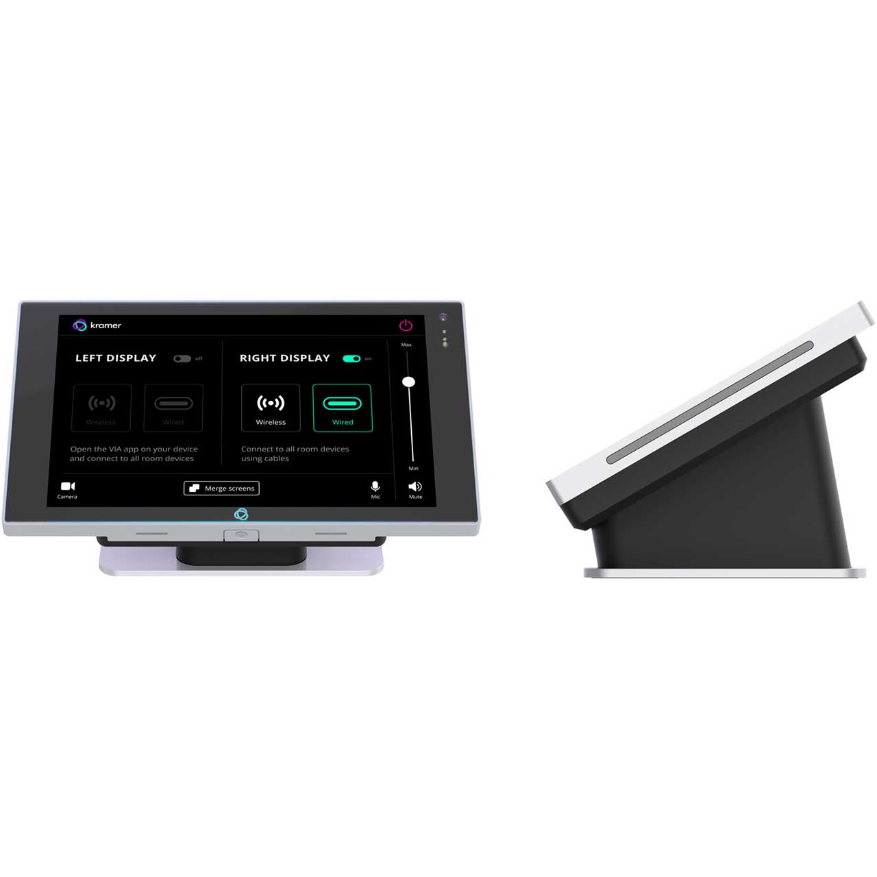 Kramer KT-208 8-Inch Table Mount PoE Portable Touch Panel for Kramer Control - 1200x800 KR-KT-208