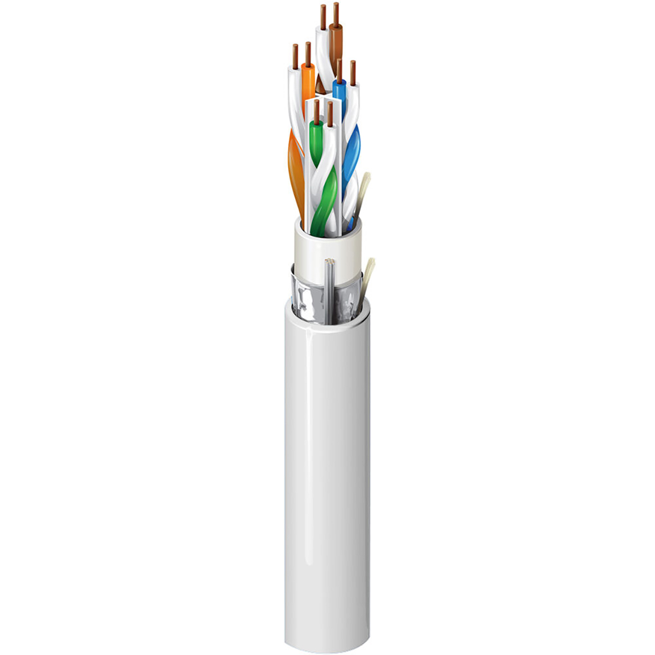Belden 10GXS13 CMP/Plenum Category 6A U/UTP Enhanced Cable 625MHz Solid ...