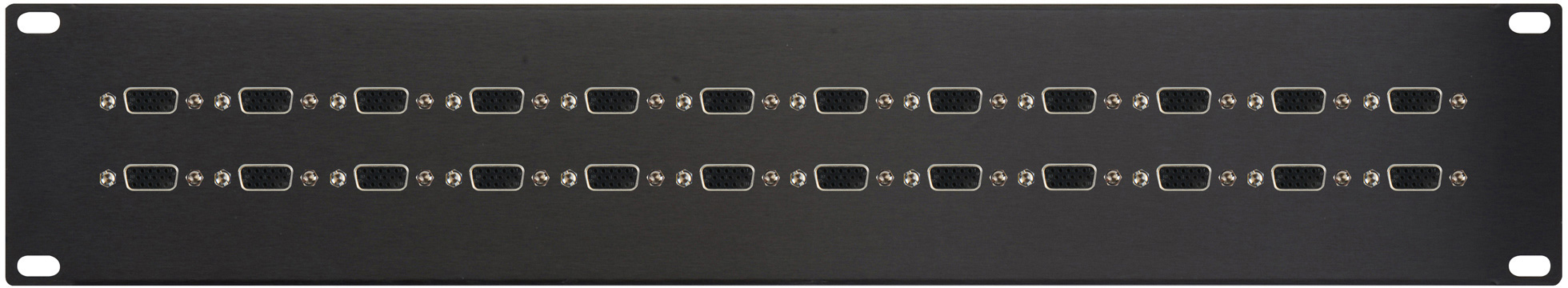 My Custom Shop 24-Point VGA Female to Female Feedthru Patch Panel - 2RU