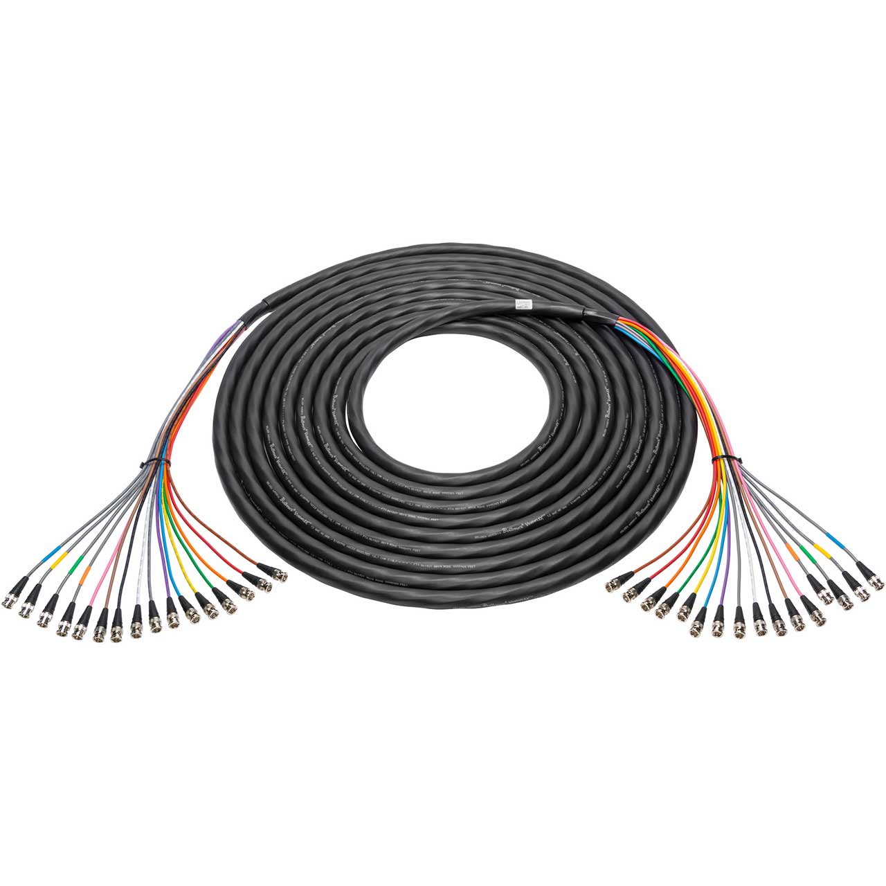 Laird 4855R16-BB-006 16-Channel 12G-SDI / 4K UHD BNC Male to BNC Male Snake Cable - 6 Foot 4855R16-BB-006