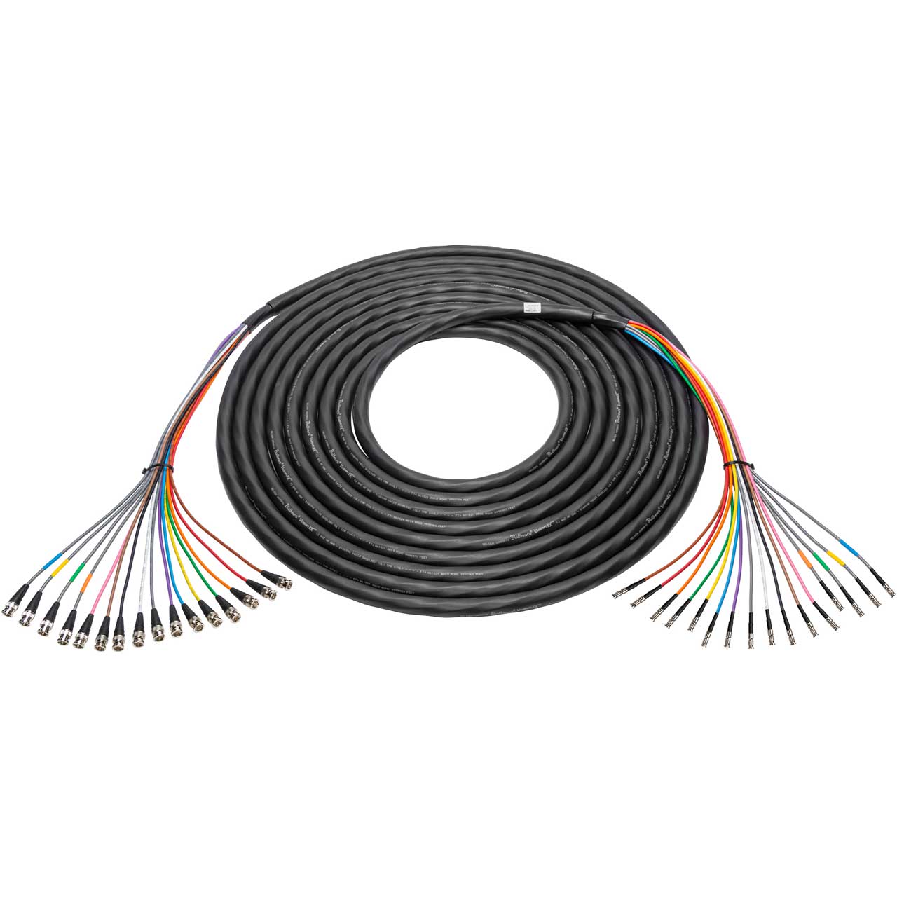Laird 4855R16-BMB-125 16-Channel 12G-SDI / 4K UHD BNC Male to HD-BNC Male Snake Cable - 125 Foot 4855R16-BMB-125