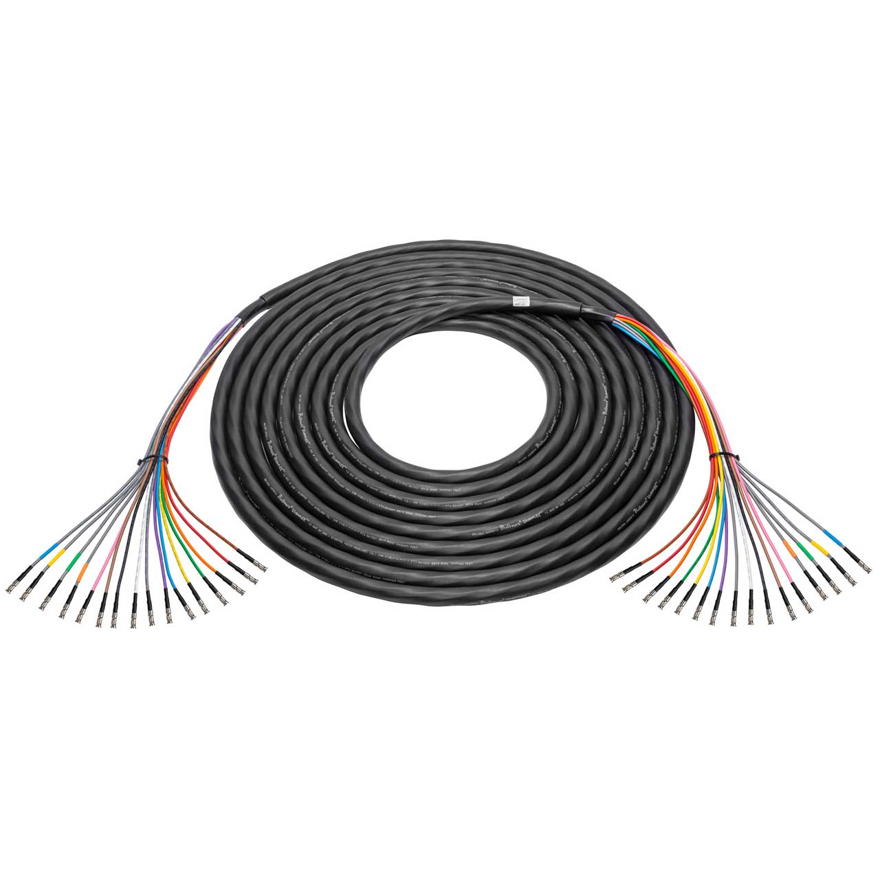 Laird 4855R16-MBMB-003 16-Channel 12G-SDI / 4K UHD HD-BNC Male to HD-BNC Male Snake Cable - 3 Foot 4855R16-MBMB-003
