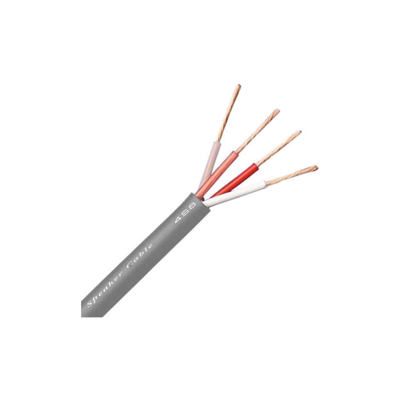 Canare 4S8 Star Quad 16AWG 4-Conductor Speaker Wire - Gray - 656 Foot Roll  4S8GRAY200M