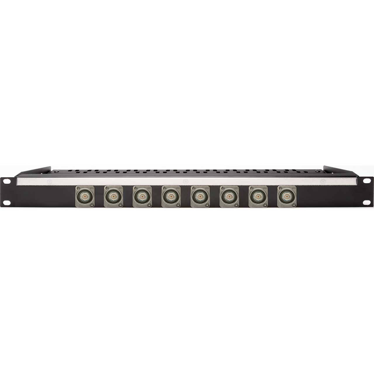 My Custom Shop 8XUHD-BNCR-L 8-Port 4K / 8K 12G-SDI Feed-Through BNC Patch Panel with Rear Lacing Bar- 1RU 8XUHD-BNCR-L