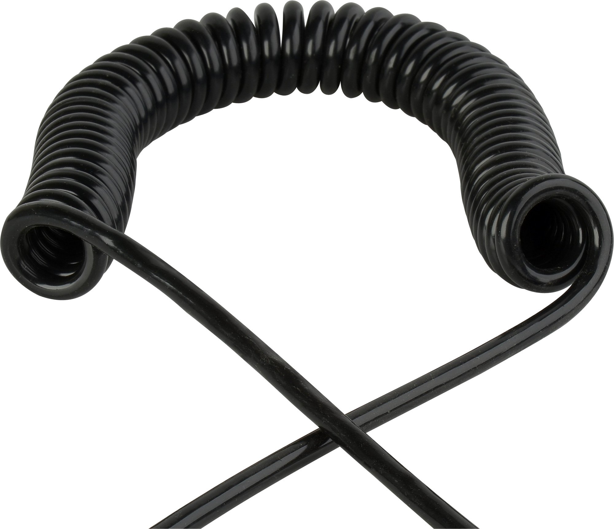 48 INCH PVC COILED POWER CABLE EXTENDS TO 20 FEET