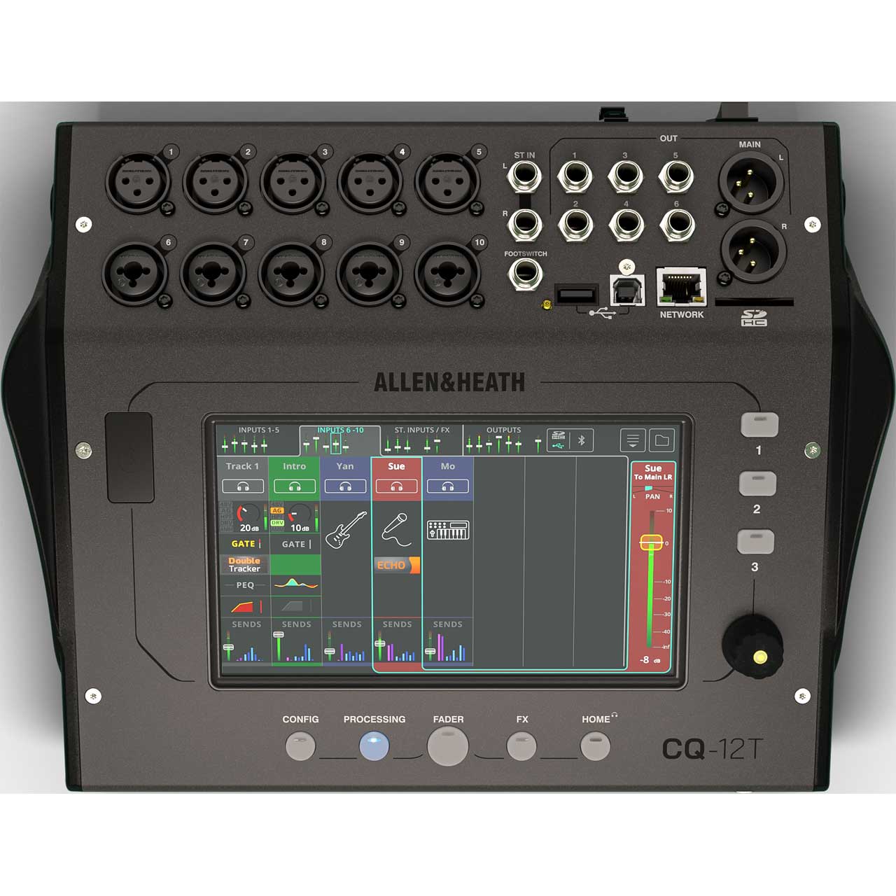 Allen & Heath CQ-12T 96kHz Compact Digital Mixer - Sound Productions