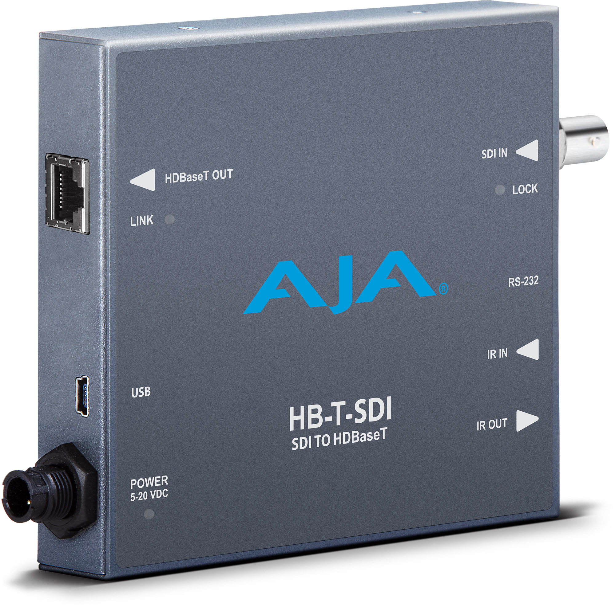 AJA HB-T-SDI 4K 3G-SDI to HDBaseT Mini-Converter Transmitter/Extender