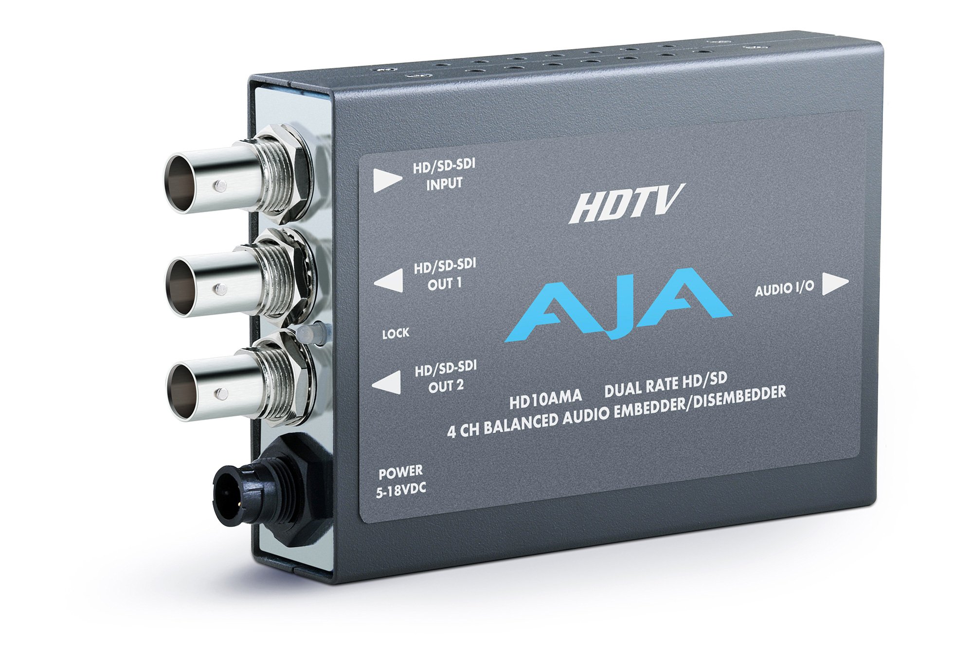 AJA HD10AVA Dual Rate 4-Channel Analog to SDI Embedder Disembedder jh
