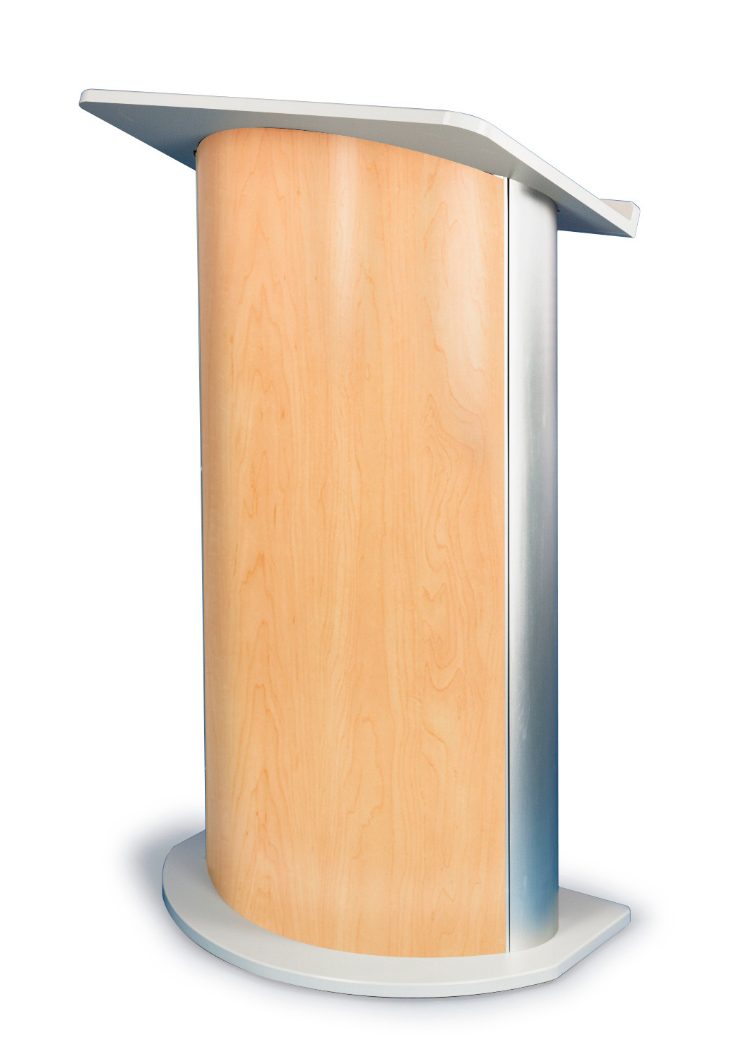 Amplivox SN3130 Hardrock Maple Contemporary Lectern with Curved Front ...