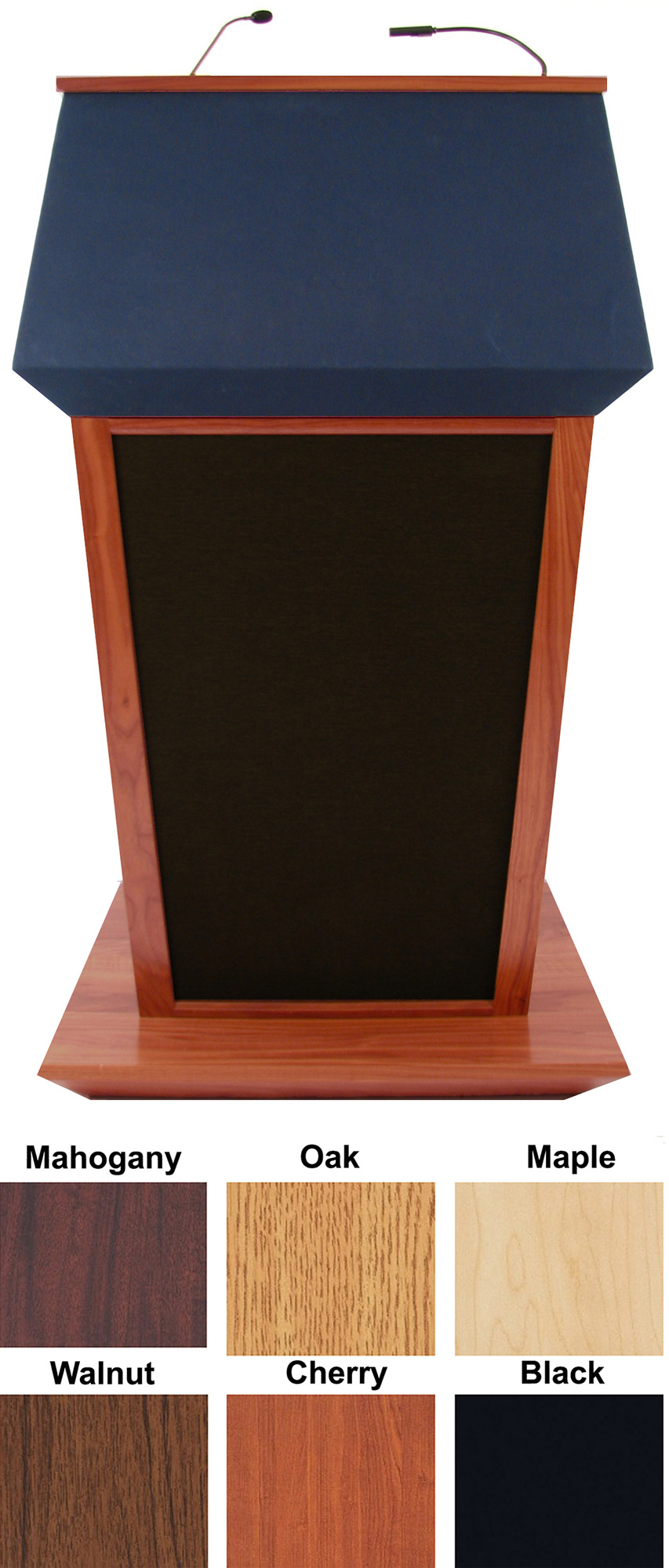 SS3045WT - Patriot Plus Lectern with Sound - Walnut