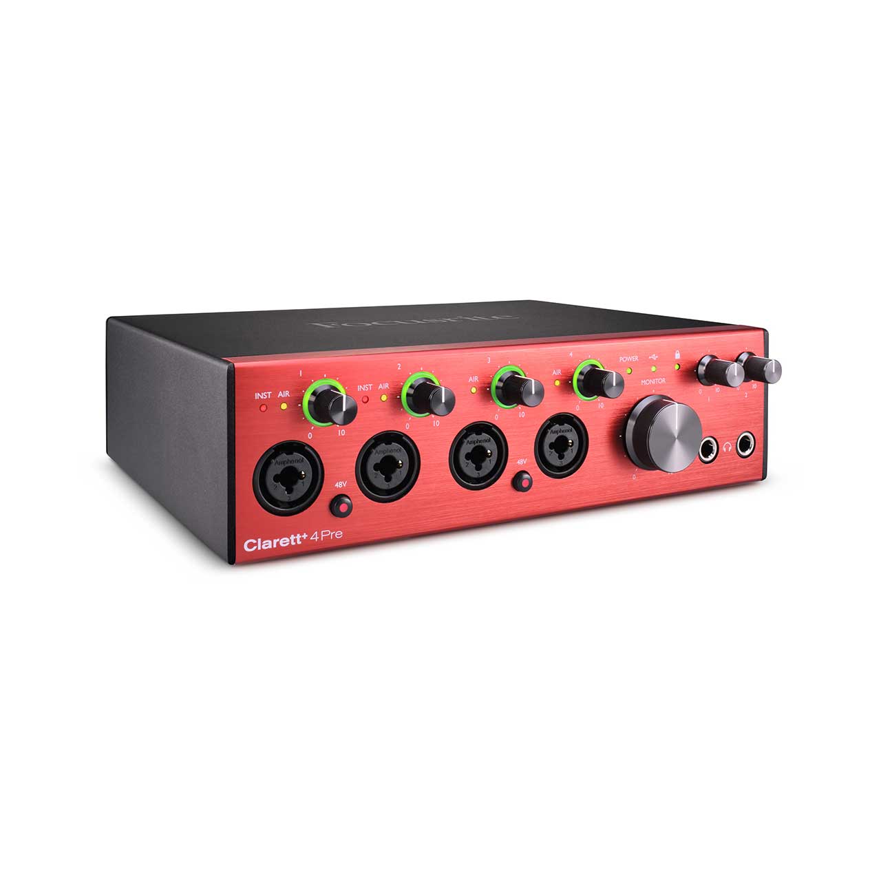 Focusrite Clarett+ 4Pre USB-C 18-In / 8-Out Audio Interface for PC
