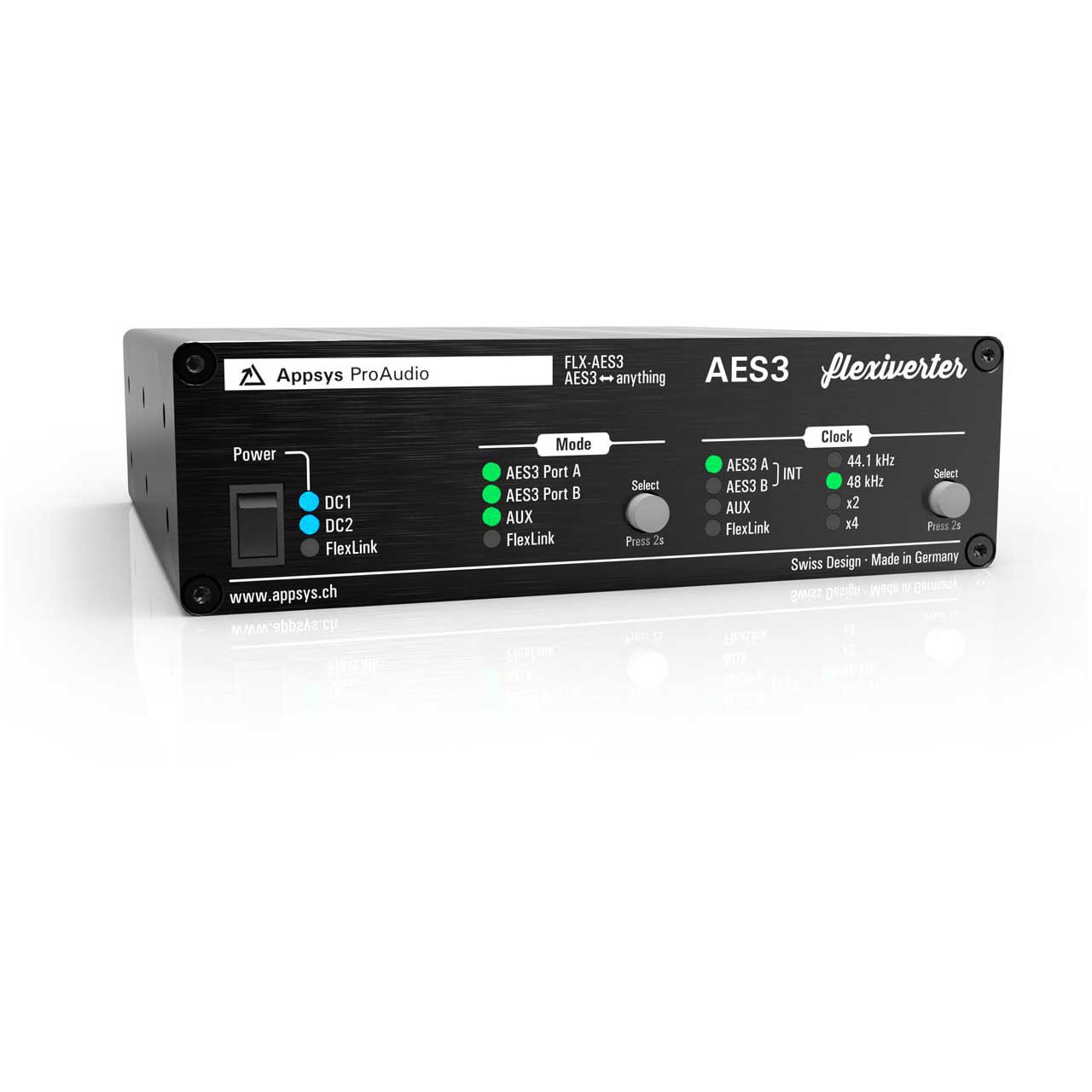 Appsys Pro Audio Flexiverter AES3 16 x 16 Channel Format Converter for AES/EBU FLX-AES3