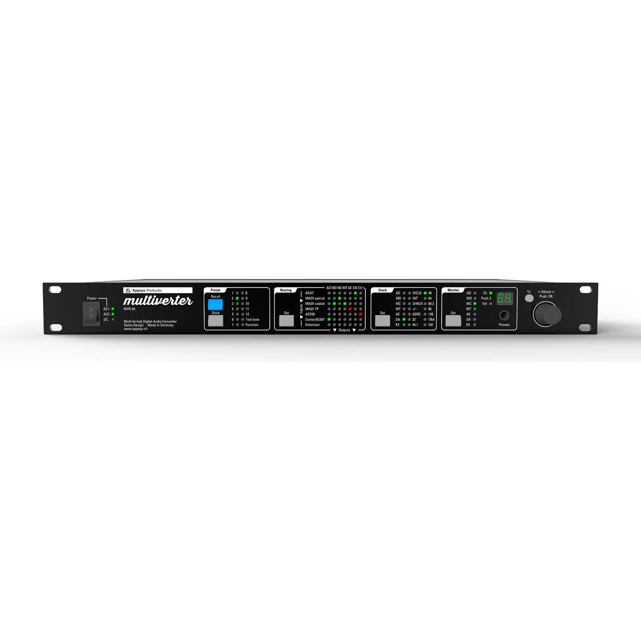 Appsys Pro Audio MVR-64 64 x 64 Channel Digital Multi-Format Multiverter (No SRC Board) MVR-64