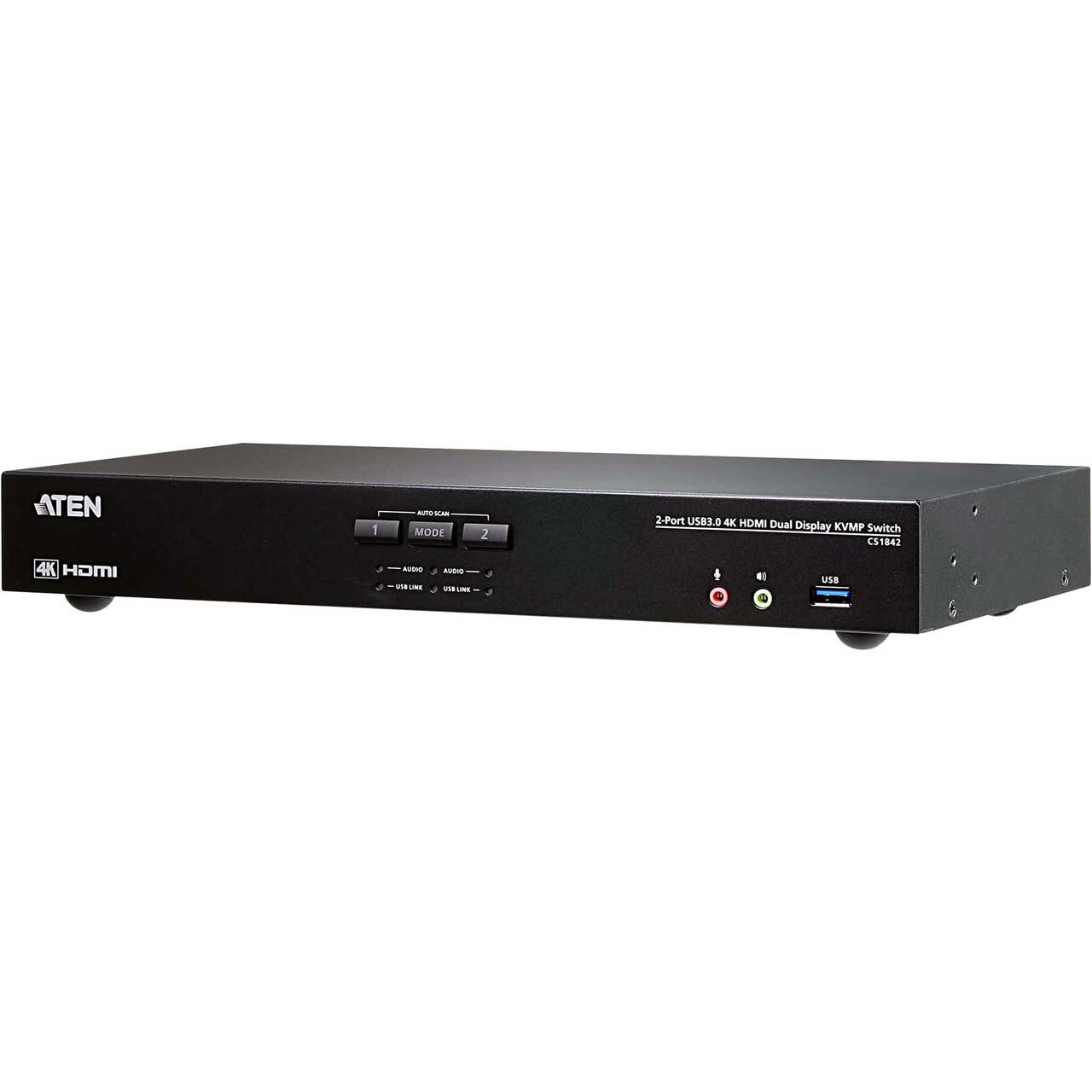 ATEN CS1842 2-Port USB 3.0 4K HDMI Dual Display KVMP Switch - 2