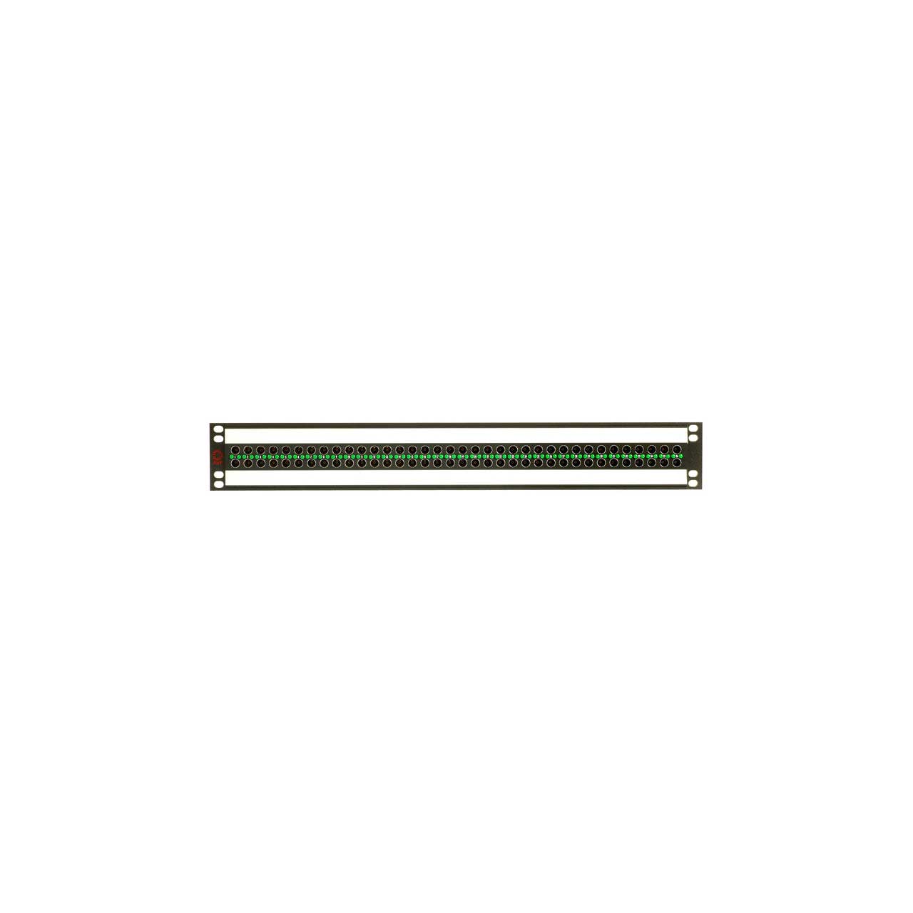 AVP AV-D236E15-AM-B21 1.5U Midsize (Mini-WECO) Video Patch Panel - 2 x 36 - Non-Normaled - Non-Terminating w/ Cable Bar AV-D236E15-AM-B21