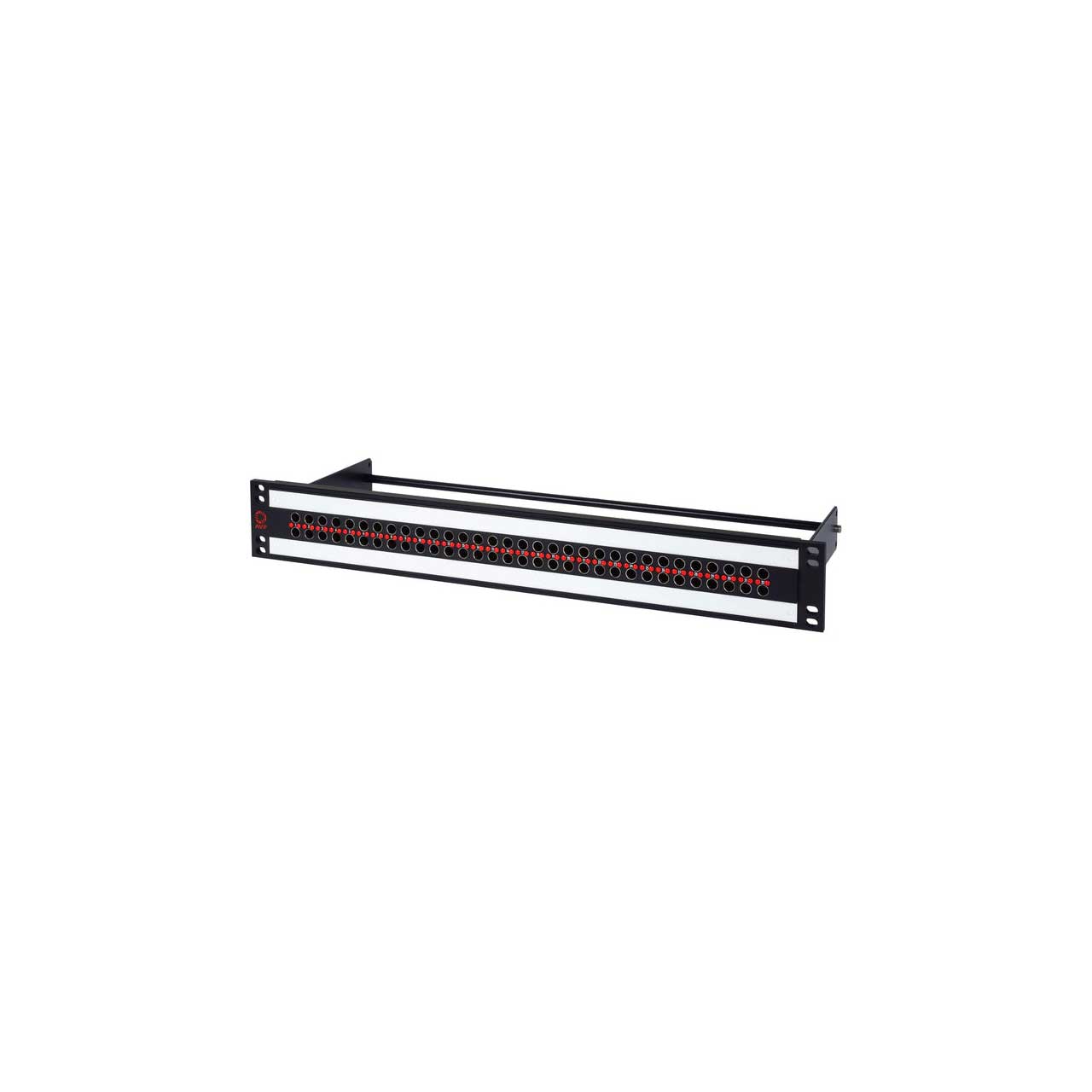AVP AV-D232E15-AMN-B10 1.5 RU Midsize (Mini-WECO) Video Patch Panel - 2 x 32 - Normaled - Non-Terminating w/ Cable Bar AV-D232E15-AMN-B10