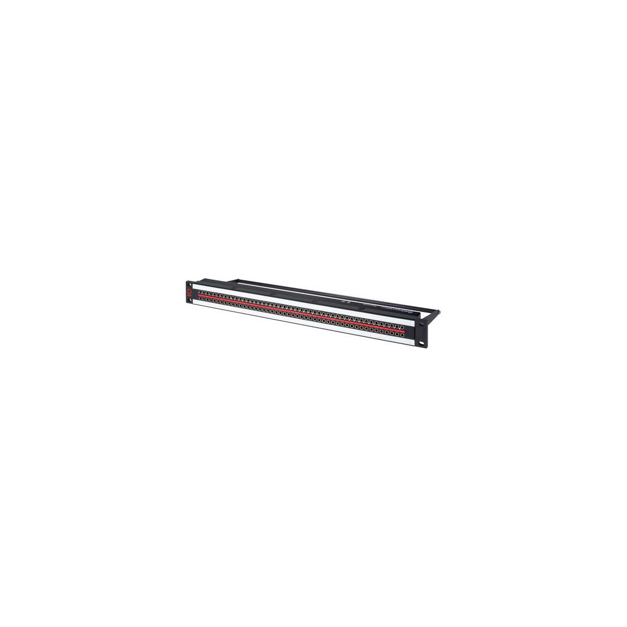 AVP AV-U224E1-UHN75R2-B31 1RU Mini-BNC UHD Micro 12G Video Patch Panel - 2 x 24 - Normaled - Terminated with Cable Bar AV-U224E1-UHN75R2-B31