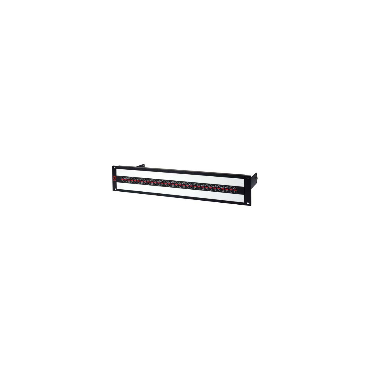 AVP AV-U224E2-UBN75R2-B10 2RU BNC UHD Micro 12G Video Patch Panel - 2 x 24 - Normaled - Terminated with Cable Bar AV-U224E2-UBN75R2-B10