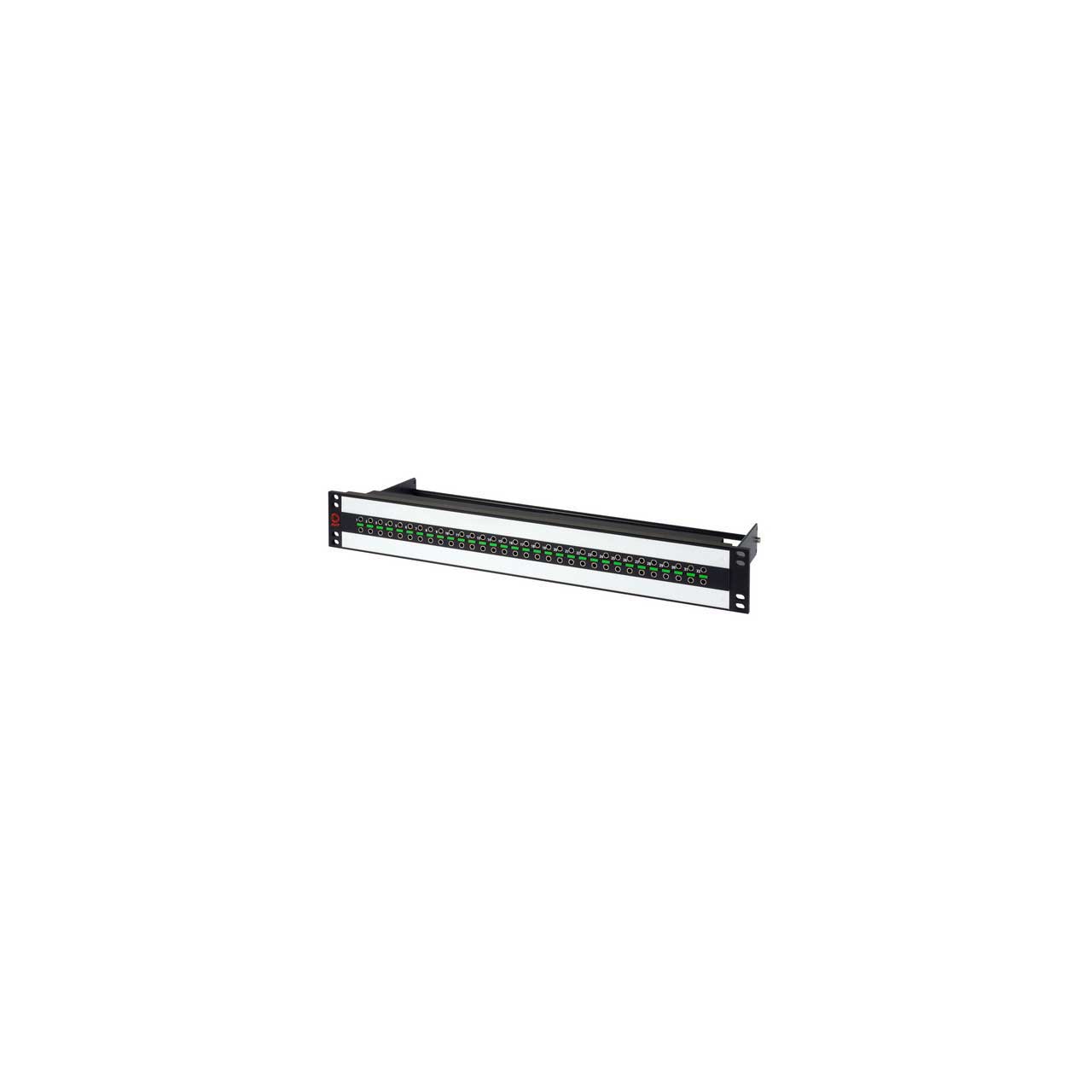 AVP AV-U232E15-UBR2-B10 1.5RU BNC UHD Micro 12G Video Patch Panel - 2 x 32 - Non-Normaled - Non-Terminated w/ Cable Bar AV-U232E15-UBR2-B10