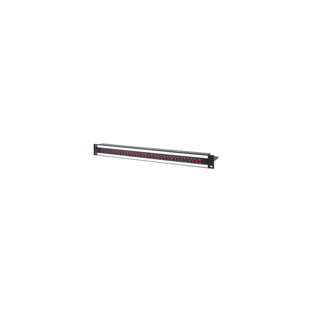AVP AV-U232E1-UBN75R2-B31 1RU BNC UHD Micro 12G Video Patch Panel - 2 x 32 - Normaled - Terminated with Cable Bar AV-U232E1-UBN75R2-B31