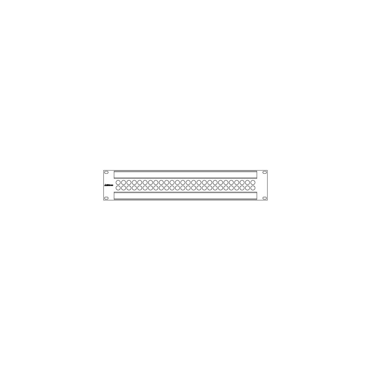 Bittree B52T-2WNHD 2X26 2RU WECO 2.4Ghz Patchbay With Non-Terminating Grounds