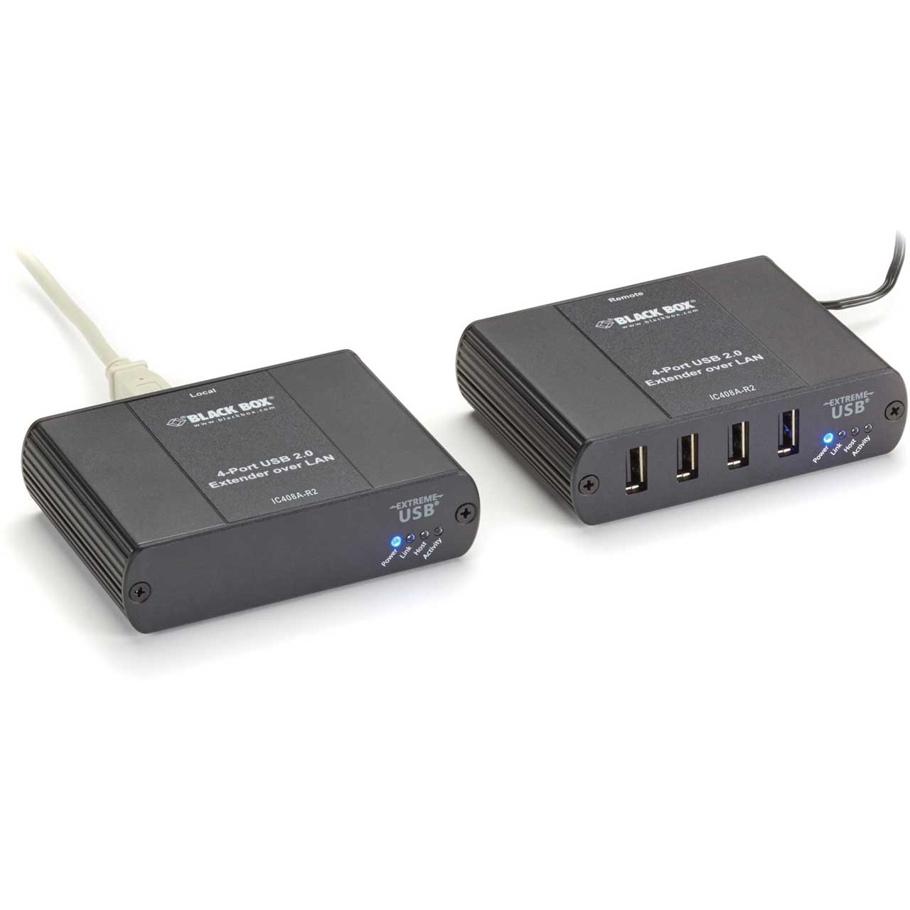 IC408A-R2, Extender USB 2.0 Ultimate CATx ou Ethernet - Black Box