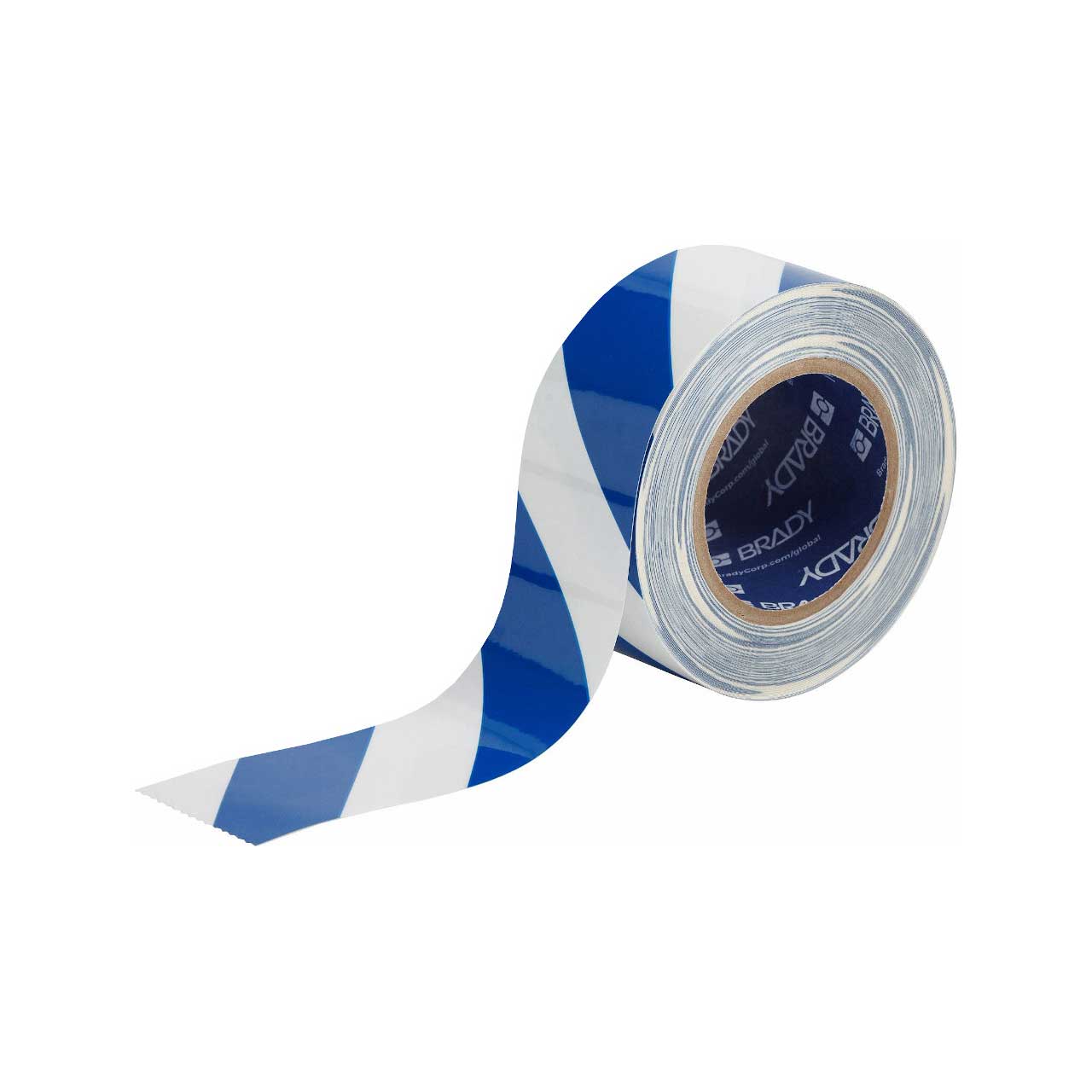 Brady 170003 Striped ToughStrip Tape - Blue / White - 2 Inch x 100 Foot