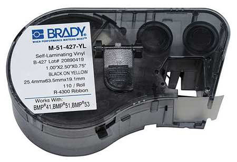 Brady M51427YL BMP51/BMP53/BMP41 Label Maker Cartridge