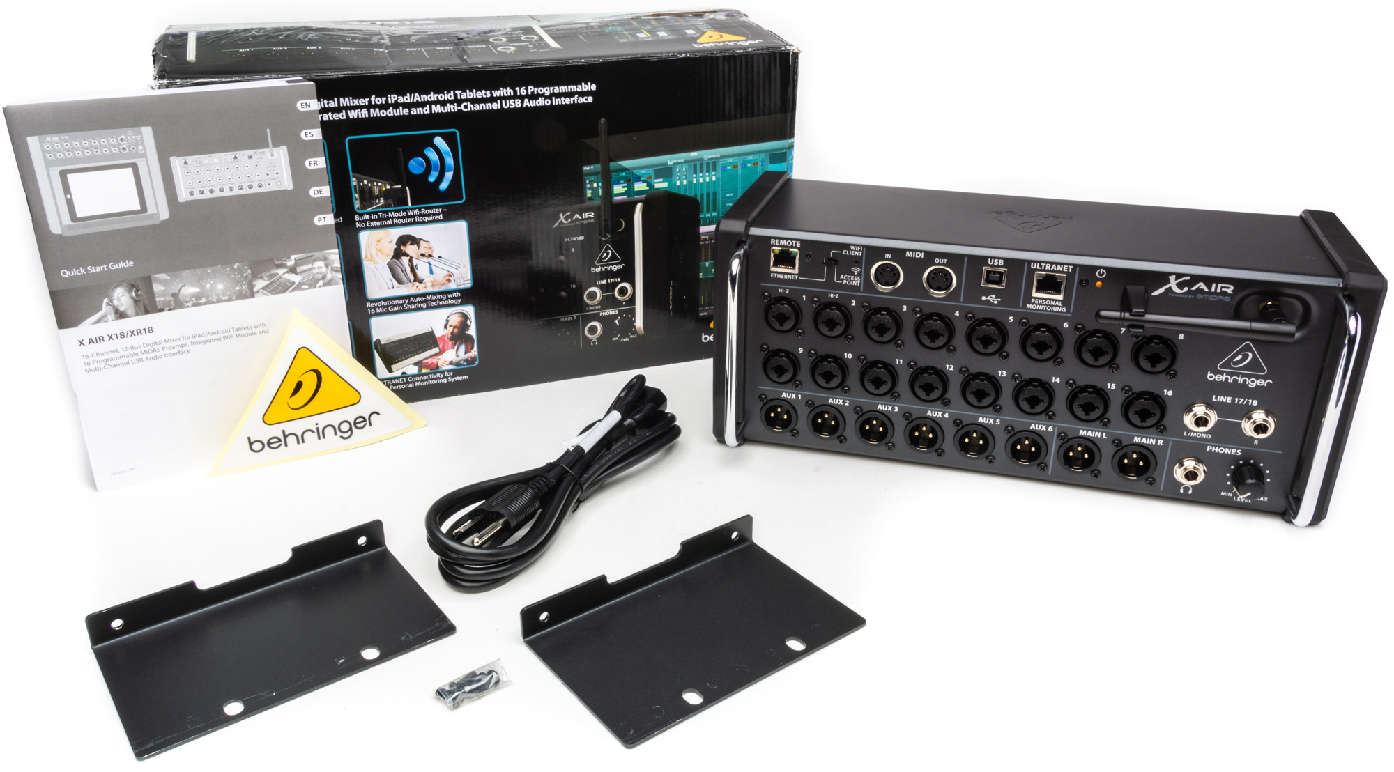 Behringer X Air XR18 18-Channel 12-Bus Rackmount Mixer iPad/Android Tablets - B-Stock (Damaged Packaging)
