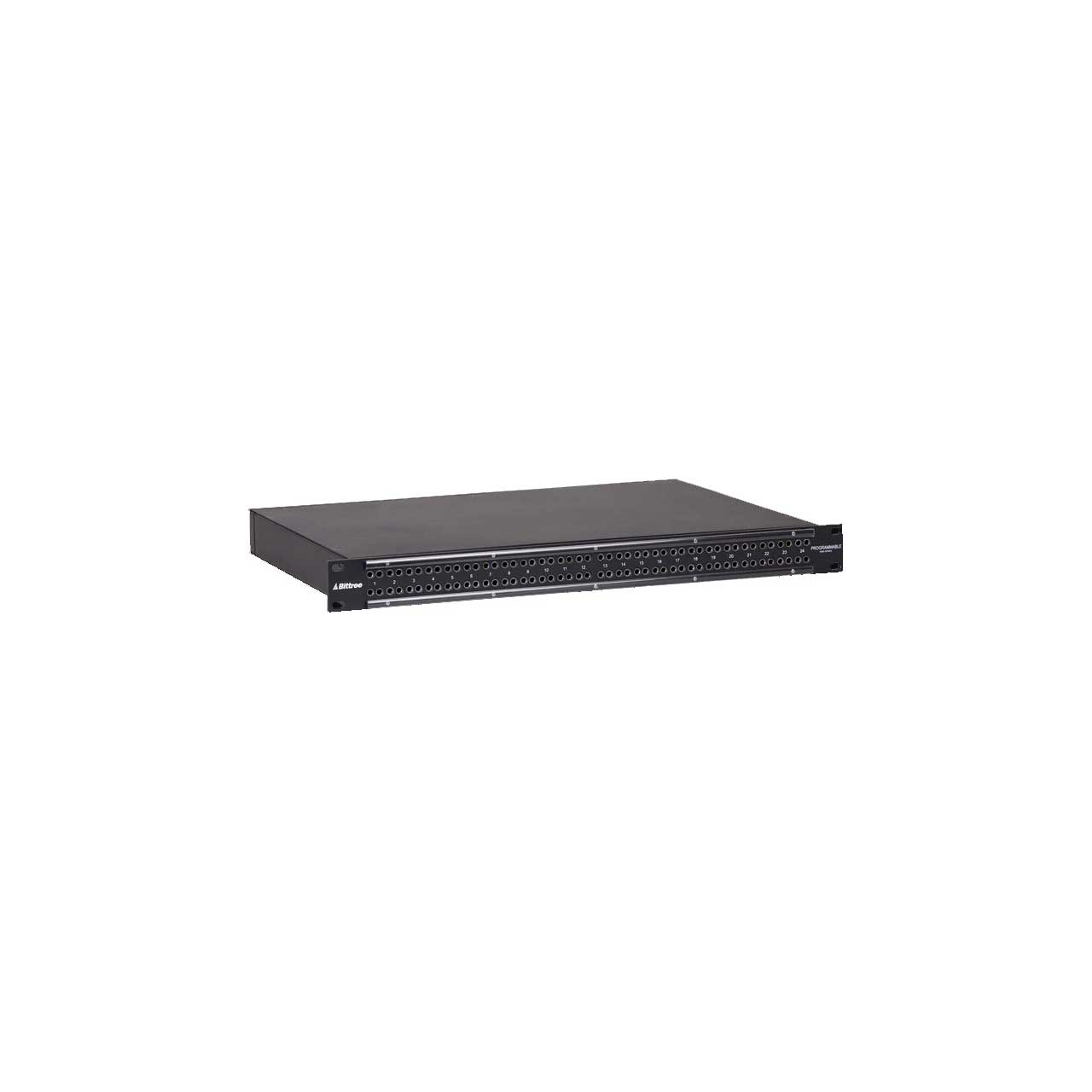 Bittree B96DC-FNRSS/D25 S2OU12B Bantam 2x48 1RU TT Patchbay Internally Selectable Trs Audio - Stereo Jack Spacing